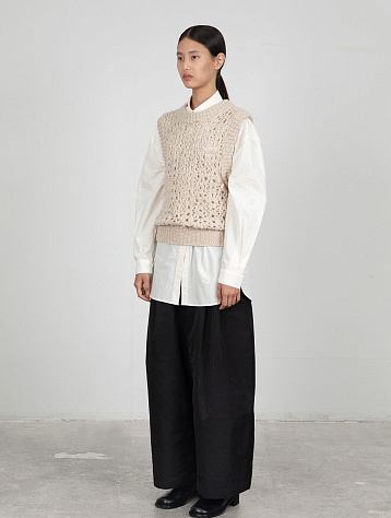 Женский жилет AMOMENTO Crochet Vest Beige