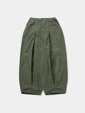Брюки ANGLAN Long Tuck Wing Balloon Pants Khaki