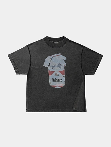 Футболка ARNODEFRANCE 'Antisocial Flavor Red' Washed Black