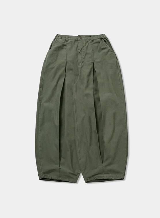 Брюки ANGLAN Long Tuck Wing Balloon Pants Khaki