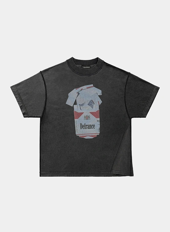 Футболка ARNODEFRANCE 'Antisocial Flavor Red' Washed Black