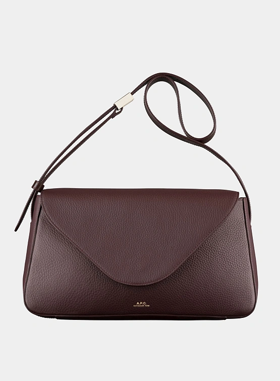 Женская сумка A.P.C. Daria Flap Bordeaux