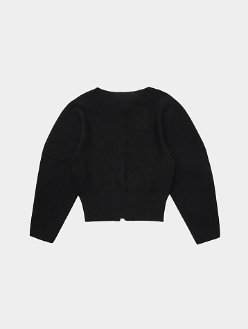 Женский кардиган AMOMENTO Wholegarment Rounded Cardigan Black