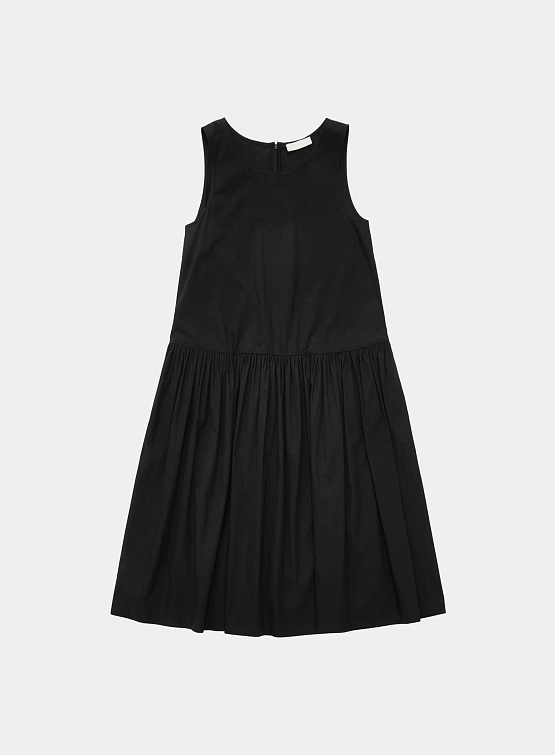 Женское платье AMOMENTO Cotton Shirring Dress Black