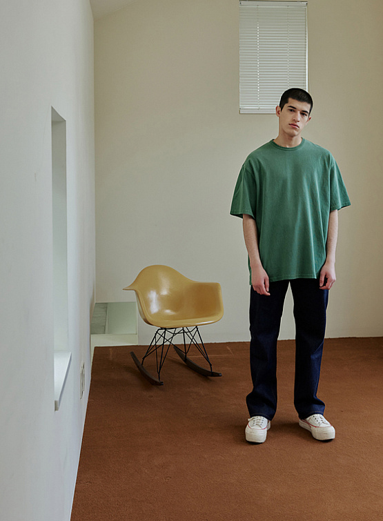 Футболка FrizmWORKS Og Pigment Dyeing Half Tee Green