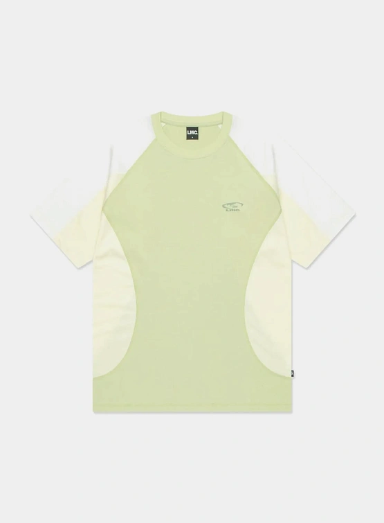 Футболка LMC Curved Line Tee Lime