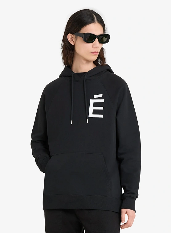 Худи Études Loose Hoodie Big É White Black
