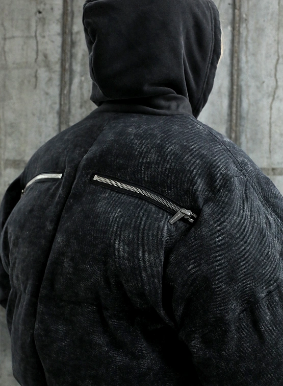 Пуховик ARNODEFRANCE Dirty Canvas Washed Black