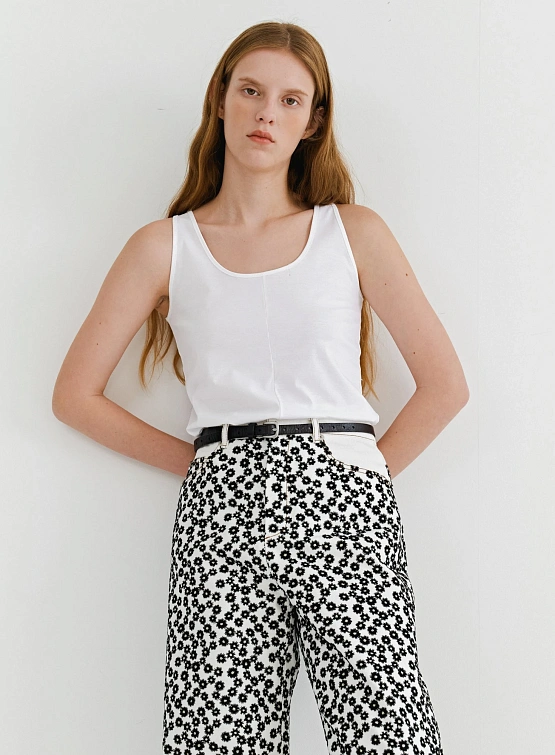 Женский топ EPINGLER Row Sleeveless White