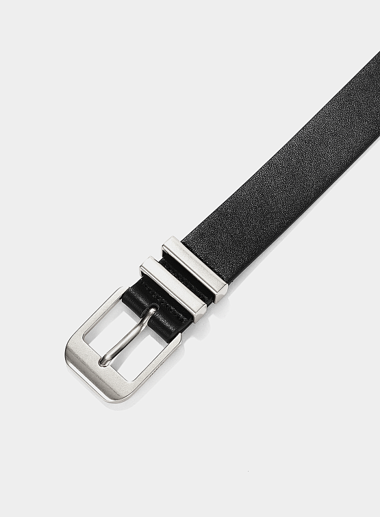 Ремень System Classic Leather Square Buckle Black