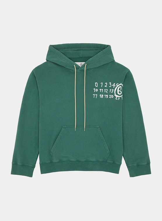 Худи MM6 Maison Margiela Numeric Artwork Green