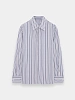 Рубашка Marine Serre Regenerated Striped Poplin Off White