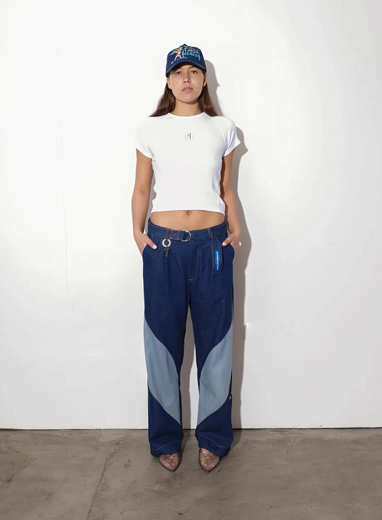 Брюки Jungles Jungles Denim Slant Indigo Washed Denim