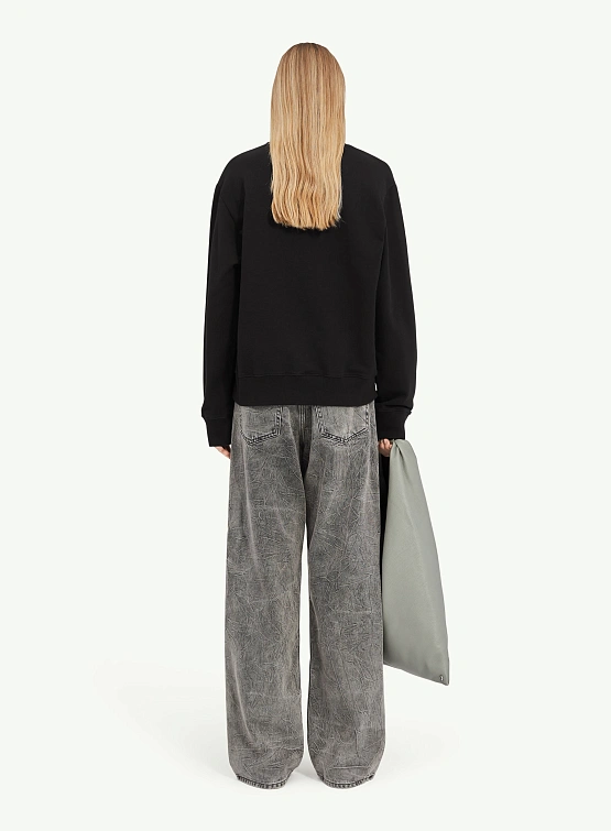 Женский свитшот MM6 Maison Margiela Bear Patch Black