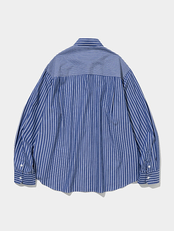 Женская рубашка Uniform Bridge Stripe Shirts Blue