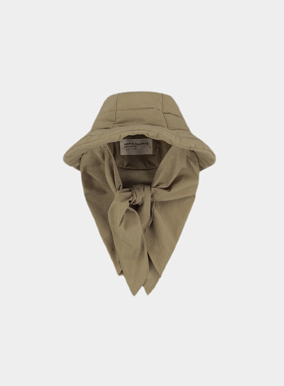 Панама XENIA TELUNTS Snug-Scarf Bucket Hat Beige