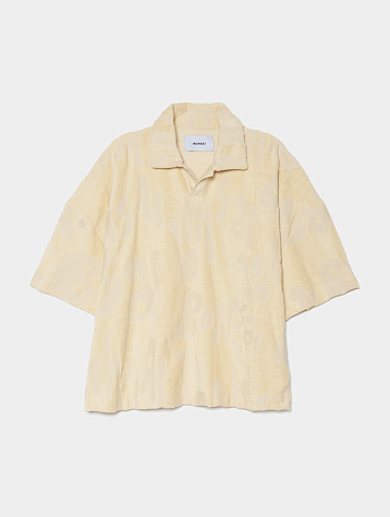 Поло BONSAI Terry Cloth Oversize Polo Tee Almond Oil
