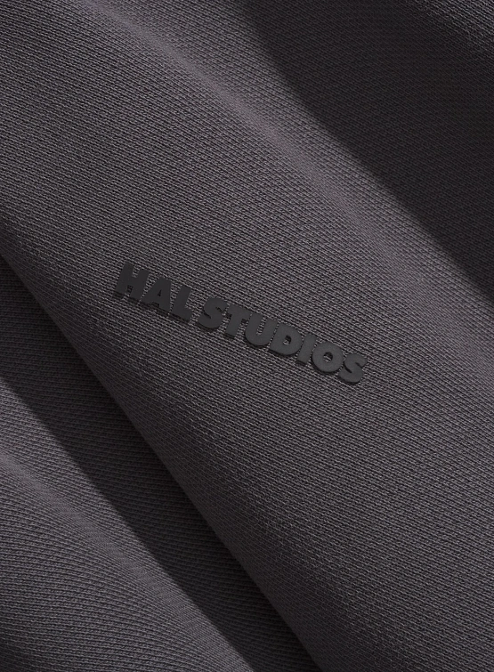 Зип-худи HAL STUDIOS Haus Hoooded Zip Washed Black