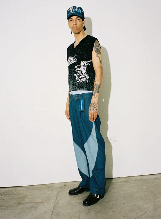 Брюки Jungles Jungles Denim Slant Indigo Washed Denim