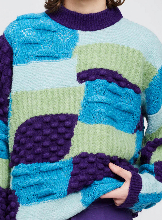 Свитер BONSAI Intarsio Knit Crewneck Multicolor
