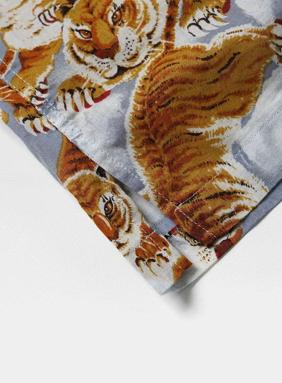 Рубашка FrizmWORKS Tiger Hawaiian Half Gray