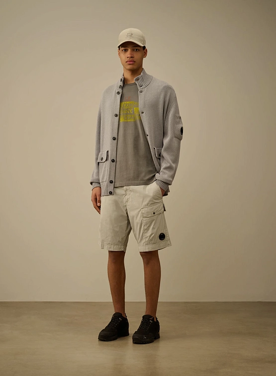 Шорты C.P. Company 50 Fili Stretch Cargo Blue Fox Grey