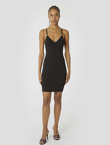 Женское платье Coperni Lingerie Dress Black