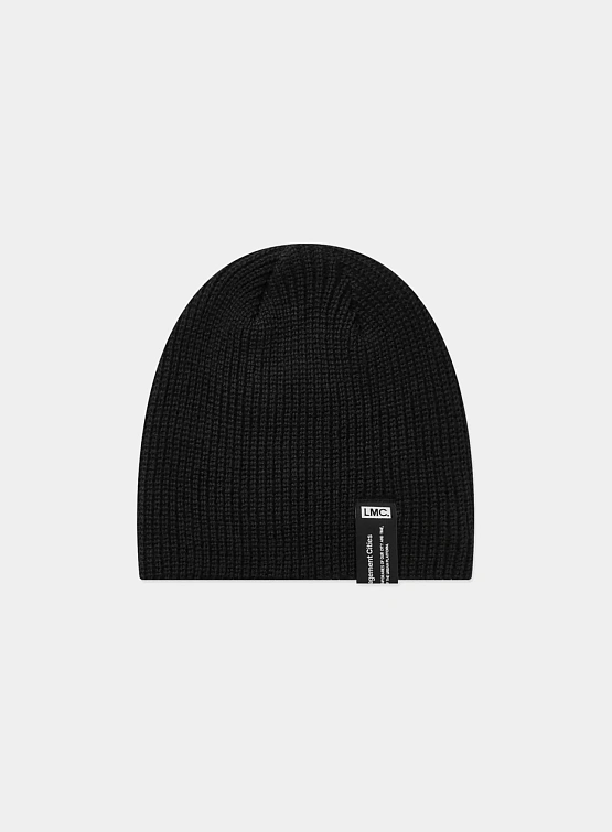 Шапка LMC Label Short Beanie Black