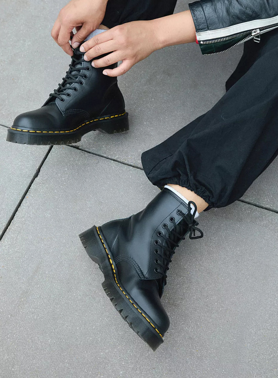 Ботинки Dr. Martens 1460 Bex Smooth Leather Platform Black