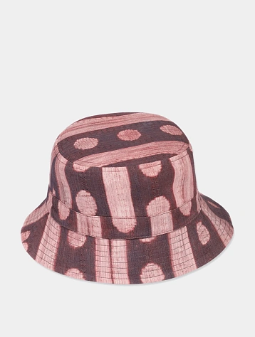Панама Kardo Bucket Hat Shibori 15 Light Indigo/Wine