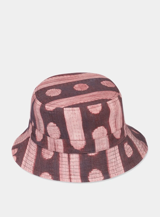 Панама Kardo Bucket Hat Shibori 15 Light Indigo/Wine