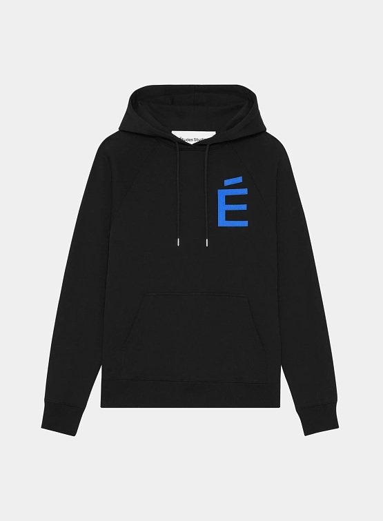 Худи Études Loose Hoodie Big É Blue Black