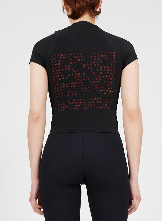 Женская футболка Ottolinger Deconstructed T-Shirt Black