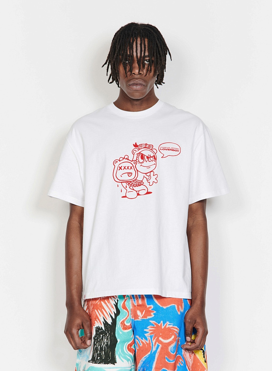 Футболка Charles Jeffrey Loverboy 90S Short Sleeve White