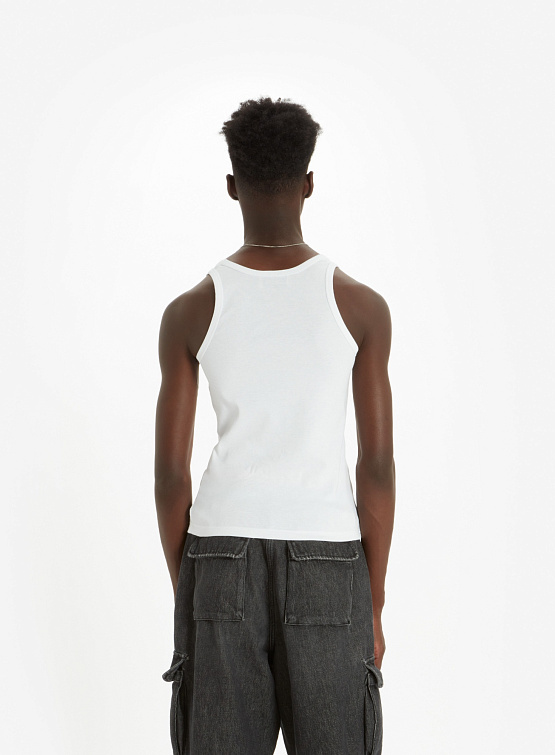 Майка Coperni Logo Tank Top Optic White