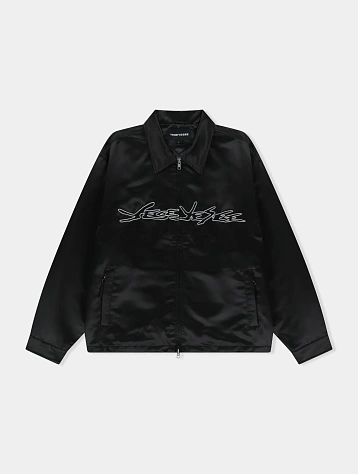 Куртка YESEYESEE Logo Applique Satin Coach Black