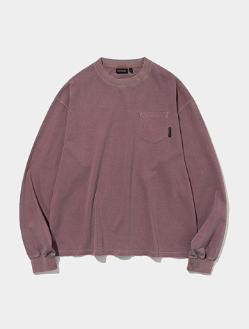Лонгслив Uniform Bridge Dyeing Pocket L/s Tee Pigment Red