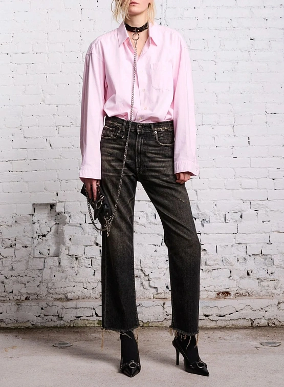 Женские Джинсы R13 Boyfriend Abbey Black