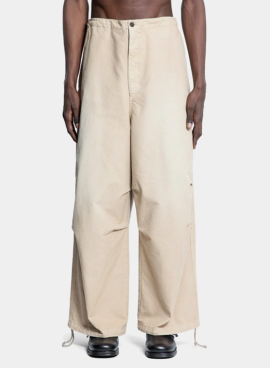 Брюки Hed Mayner Drawstring Trousers Beige Khaki
