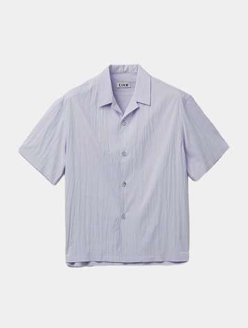 Рубашка COOR Natural Wrinkle Open Collar Light Purple