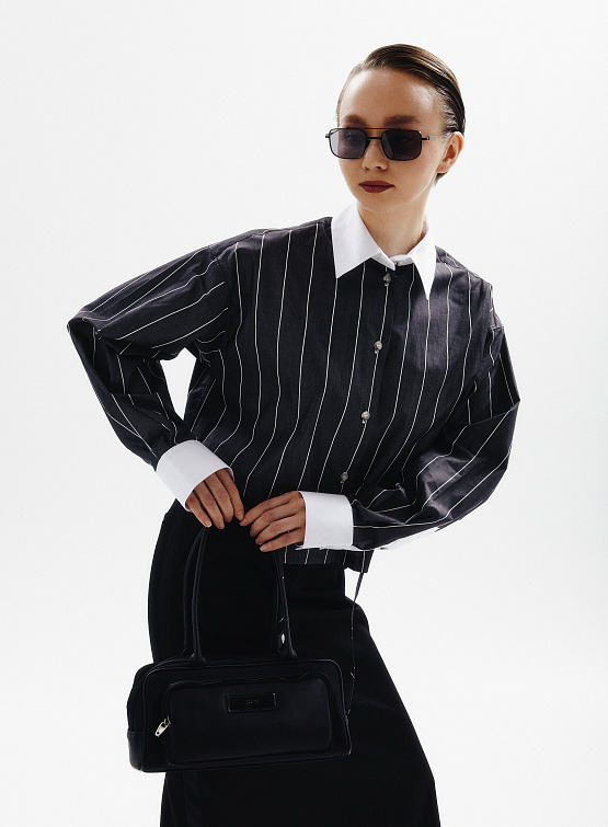 Сумка JUUN.J Nylon Front Pocket Shoulder Bag Black