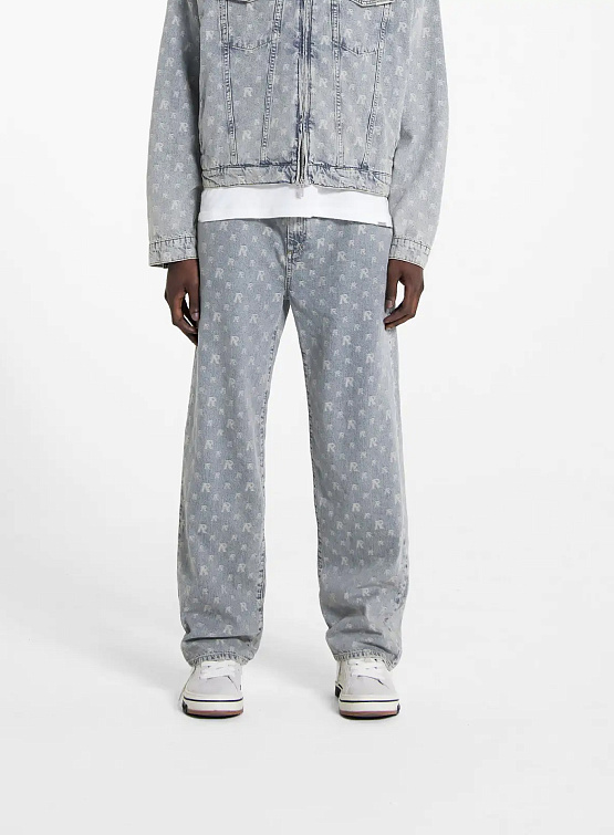 Джинсы Represent Clo R3 Monogram Baggy Stone Wash