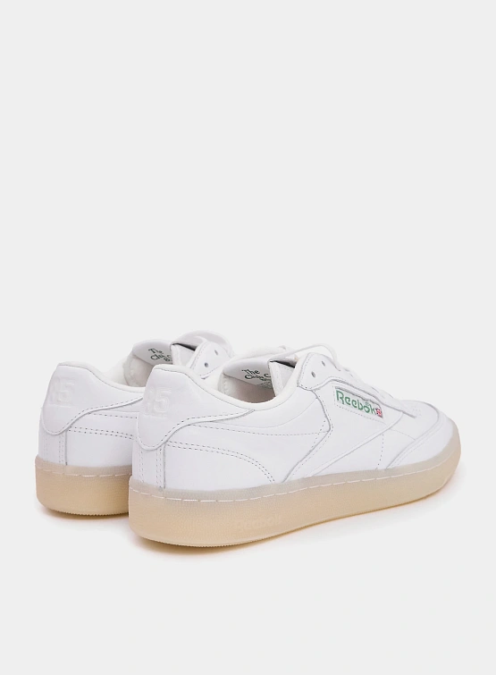 Кеды Reebok Club C Vintage 85 White/Glen Green/Vector Red