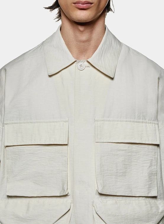 Ветровка MKI MIYUKI ZOKU Washed Cotton Nylon Box Bone