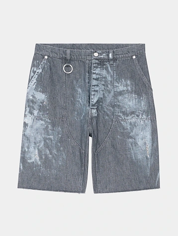 Шорты Études Loose Jeans Shorts Paint Grey