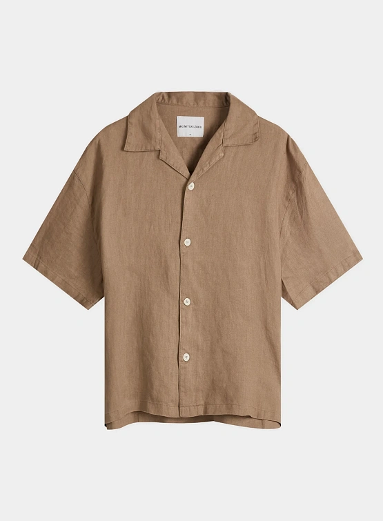 Рубашка MKI MIYUKI ZOKU Linen Vacation Mushroom