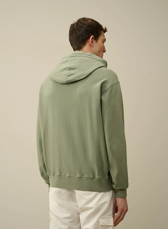 Худи C.P. Company Cotton Fleece Mixed Agave Green