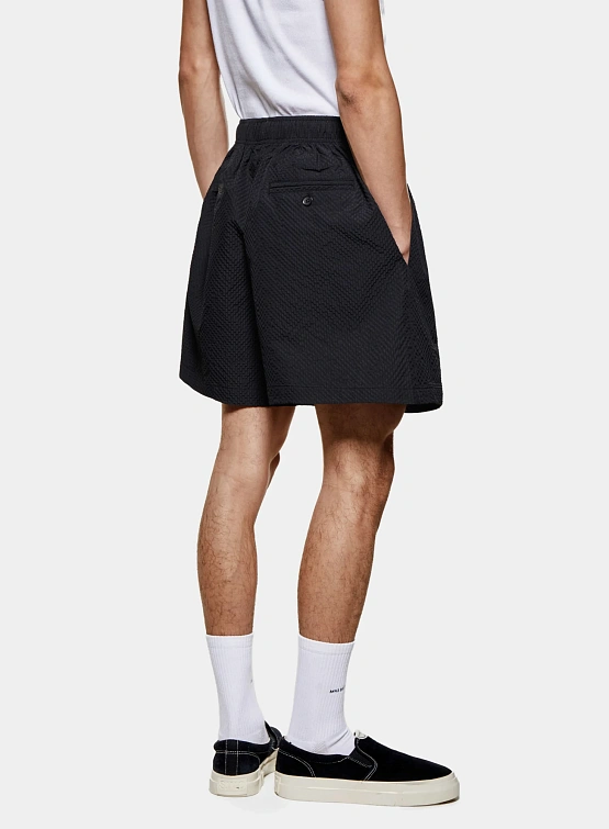 Шорты MKI MIYUKI ZOKU Seersucker Shorts Black