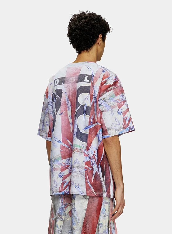 Футболка Diesel T-Boxt-R13 Maglietta Red/White