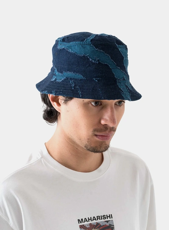 Панама MAHARISHI 6063 Indigo Bonsai Bucket Hat Indigo